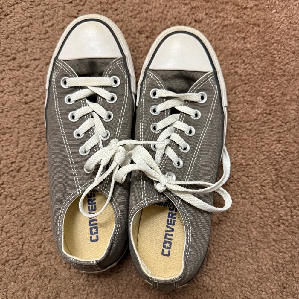 Gray Low Top Converse